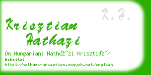 krisztian hathazi business card